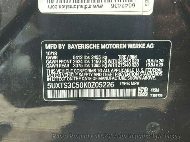 2019 BMW X3 PREMIUM PKG!! M-SPORTS SEATS!! NAVI SYS!! HEADS-UP DISPLAY - 23045498 - 45