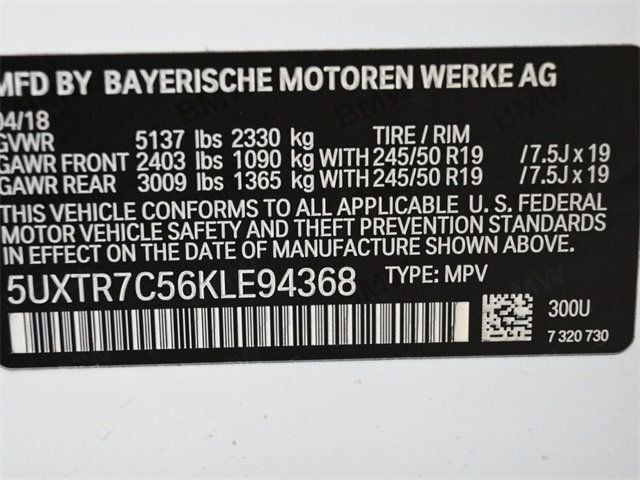 2019 BMW X3 sDrive30i Sports Activity Vehicle - 22913785 - 3