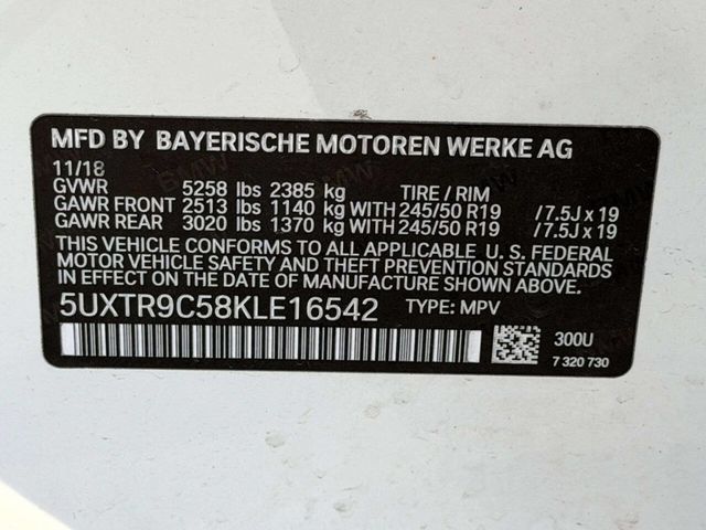 2019 BMW X3 xDrive30i Sports Activity Vehicle - 22997920 - 22