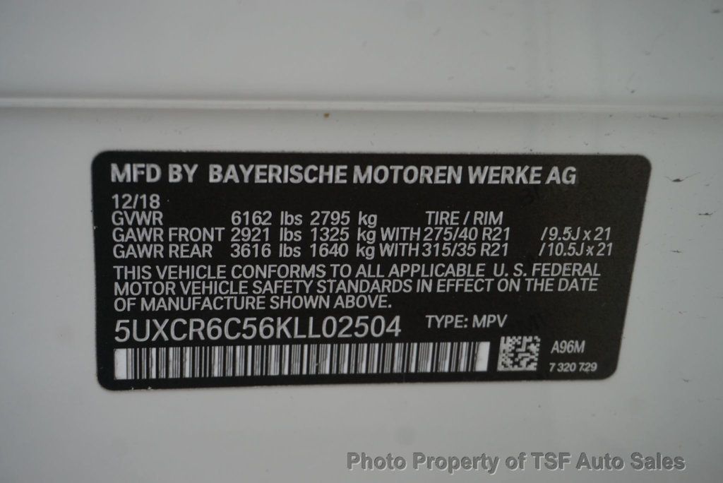 2019 BMW X5 xDrive40i M SPORT/PREM 2/DRIVE ASSIST/EXECUTIVE/LUX SEATING - 22993607 - 62