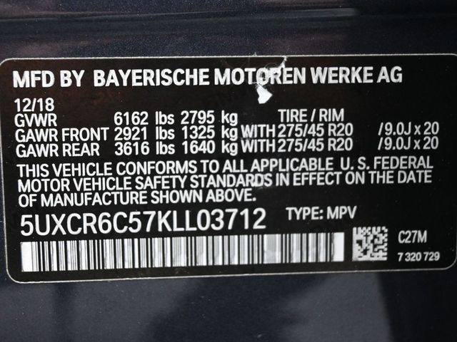 2019 BMW X5 xDrive40i Sports Activity Vehicle - 22996588 - 3