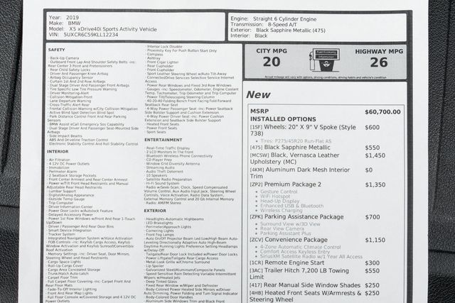 2019 BMW X5 xDrive40i Sports Activity Vehicle - 22995231 - 61