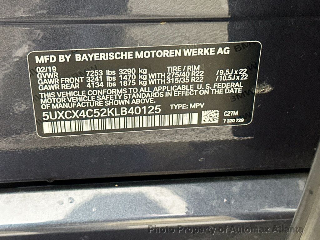 2019 BMW X7 XDRIVE50I - 22378486 - 44
