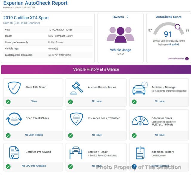 2019 Cadillac XT4 AWD SPORT W/TECH PKG, COMFORT & CONVENIENCE PKG - 22944388 - 7