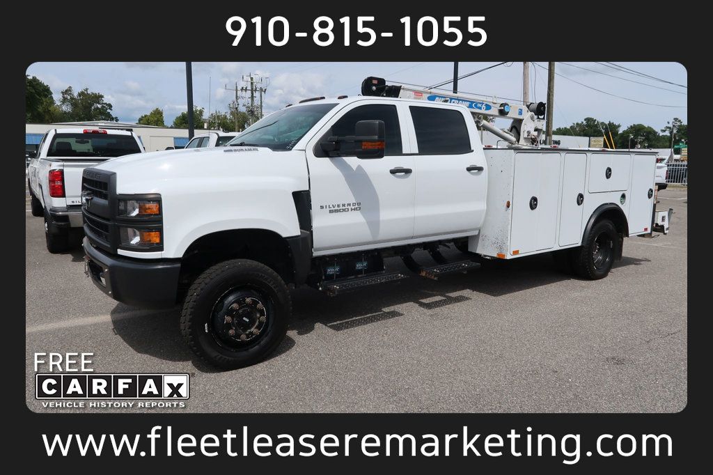 2019 Chevrolet 5500HD Diesel Silverado 5500HD 4WD Crew Cab Utility Auto Crane - 22592558 - 0