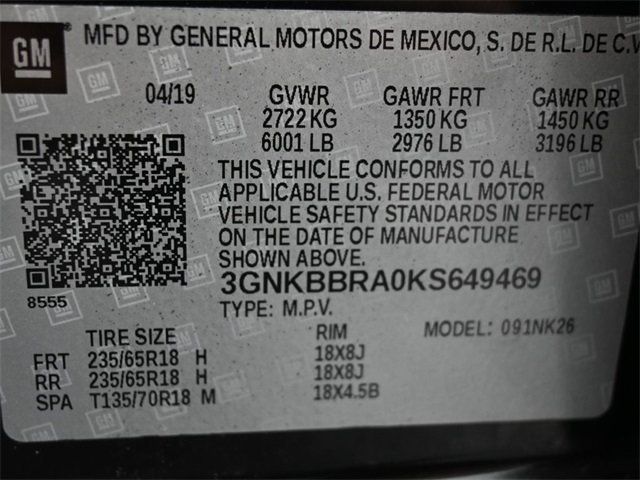 2019 Chevrolet Blazer Base - 22956011 - 7