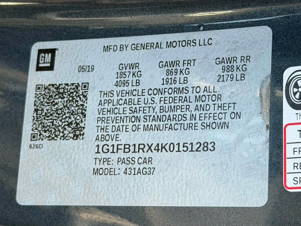2019 Chevrolet Camaro 2dr Coupe 1LS - 23023102 - 44