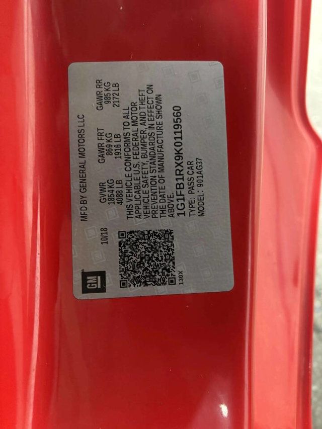 2019 Chevrolet Camaro LS 2dr Coupe - 22976957 - 34