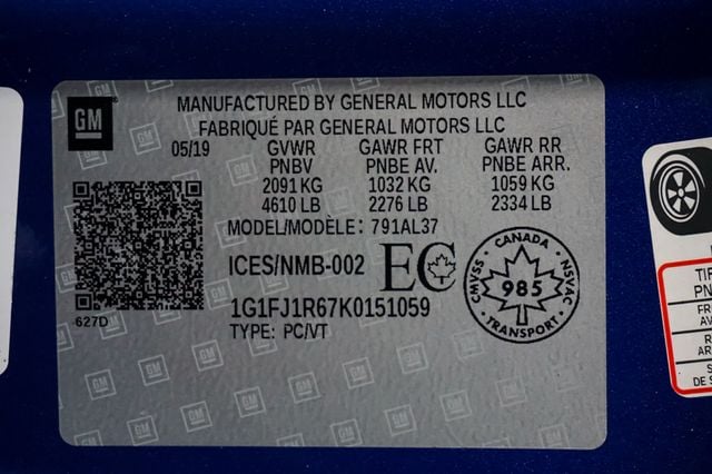 2019 Chevrolet Camaro *ZL1 1LE Track Package* *6-Speed Manual* *PPF* - 22939366 - 18