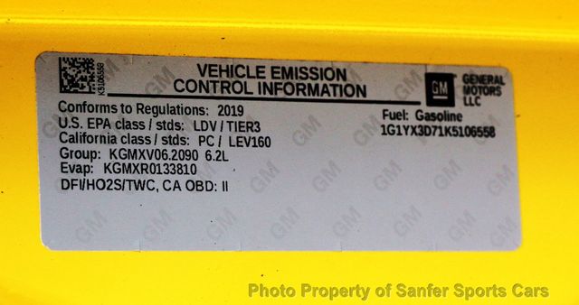 2019 Chevrolet Corvette 2dr Grand Sport Convertible w/2LT - 22885003 - 46