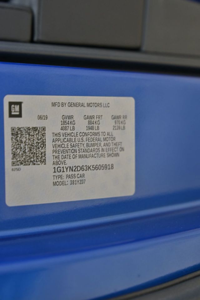 2019 Chevrolet Corvette 2dr Z06 Coupe w/1LZ - 22943765 - 60