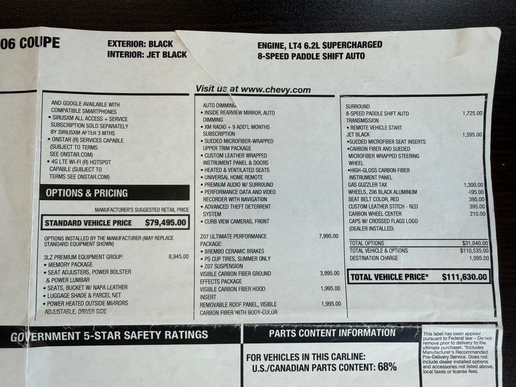 2019 Chevrolet Corvette 2dr Z06 Coupe w/3LZ - 23071890 - 18