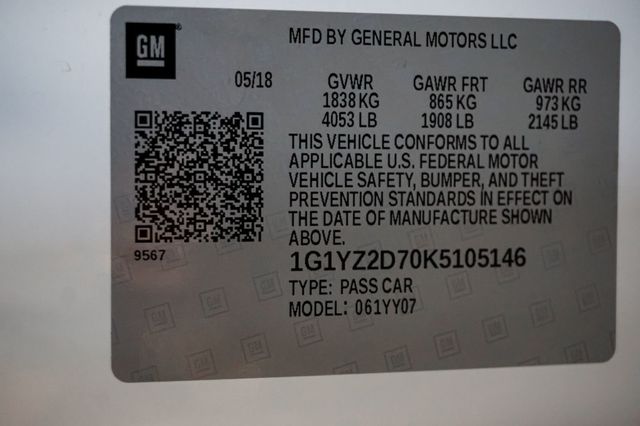 2019 Chevrolet Corvette *Grand Sport 3LT* *Z07-Performance Pkg* *7-Speed Manual* *Comps* - 22925985 - 18