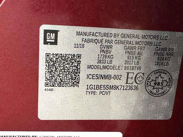 2019 Chevrolet CRUZE 4dr Sedan LT - 22993938 - 21