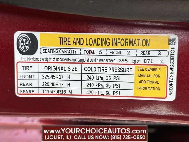 2019 Chevrolet CRUZE 4dr Sedan LT - 23001210 - 17