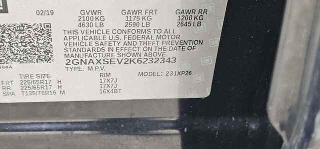 2019 Chevrolet Equinox AWD 4dr LS w/1LS - 22995516 - 9