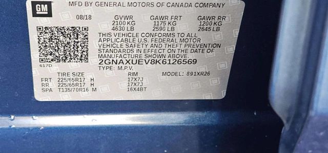 2019 Chevrolet Equinox AWD 4dr LT w/1LT - 23000612 - 9