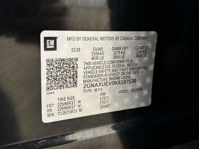 2019 Chevrolet Equinox AWD 4dr LT w/1LT - 23011863 - 34