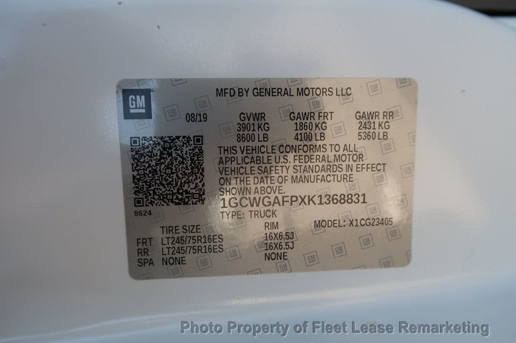 2019 Chevrolet Express Cargo Van G2500 Express Cargo - 22912867 - 13