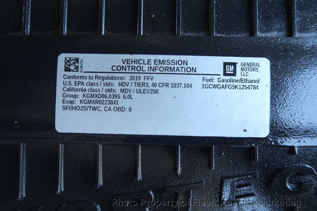 2019 Chevrolet Express Cargo Van G2500 Express Cargo Ladd Rack 135" - 22957225 - 35