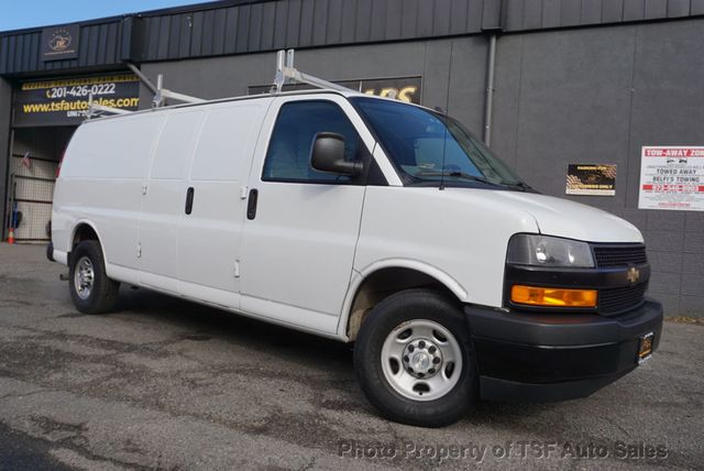 2019 Chevrolet Express Cargo Van RWD 2500 155" EXTENDED LADDER RACKS SHELVES INSIDE  - 22949220 - 0
