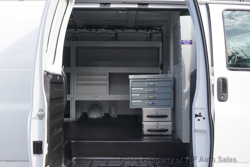 2019 Chevrolet Express Cargo Van RWD 2500 155" EXTENDED LADDER RACKS SHELVES INSIDE  - 22949220 - 12