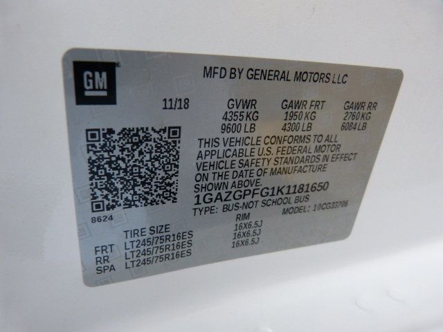 2019 Chevrolet Express Passenger 6.0L V8 GAS*3500*LT*155" WB*15 PASSENGER*HARD TO FIND!! - 23009561 - 41