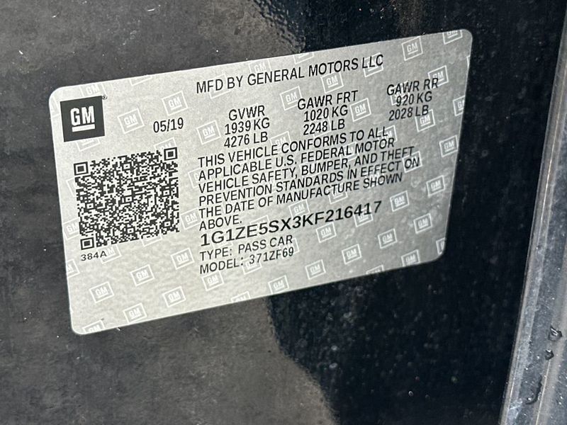 2019 Chevrolet Malibu 4dr Sedan Premier w/2LZ - 22991699 - 22