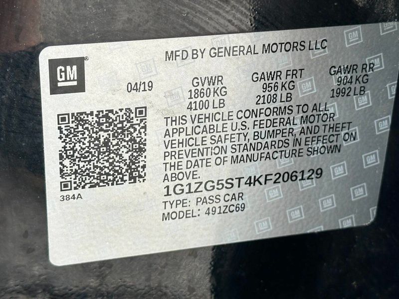 2019 Chevrolet Malibu 4dr Sedan RS w/1SP - 22891531 - 16