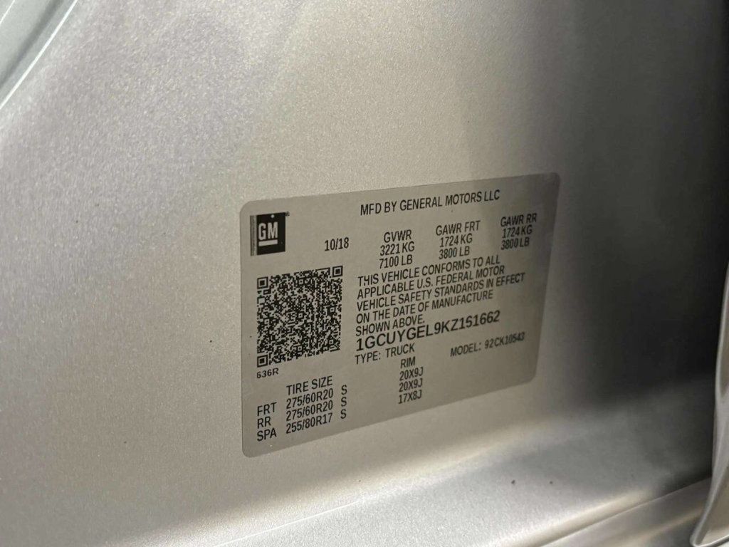 2019 Chevrolet Silverado 1500 LTZ 4x4 4dr Crew Cab 5.8 ft. SB - 22995508 - 47