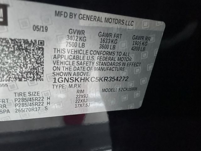 2019 Chevrolet Suburban 4WD 4dr 1500 LT - 22955352 - 19