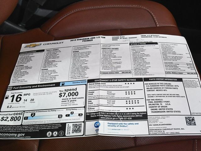 2019 Chevrolet Suburban Premier - 22985704 - 63