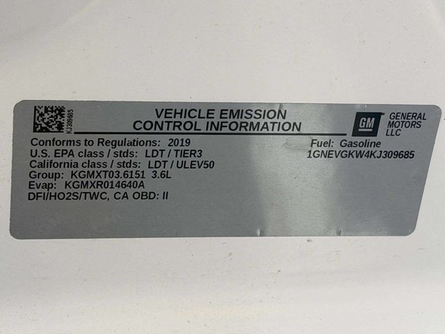 2019 Chevrolet Traverse AWD 4dr LT Cloth w/1LT - 22967308 - 37