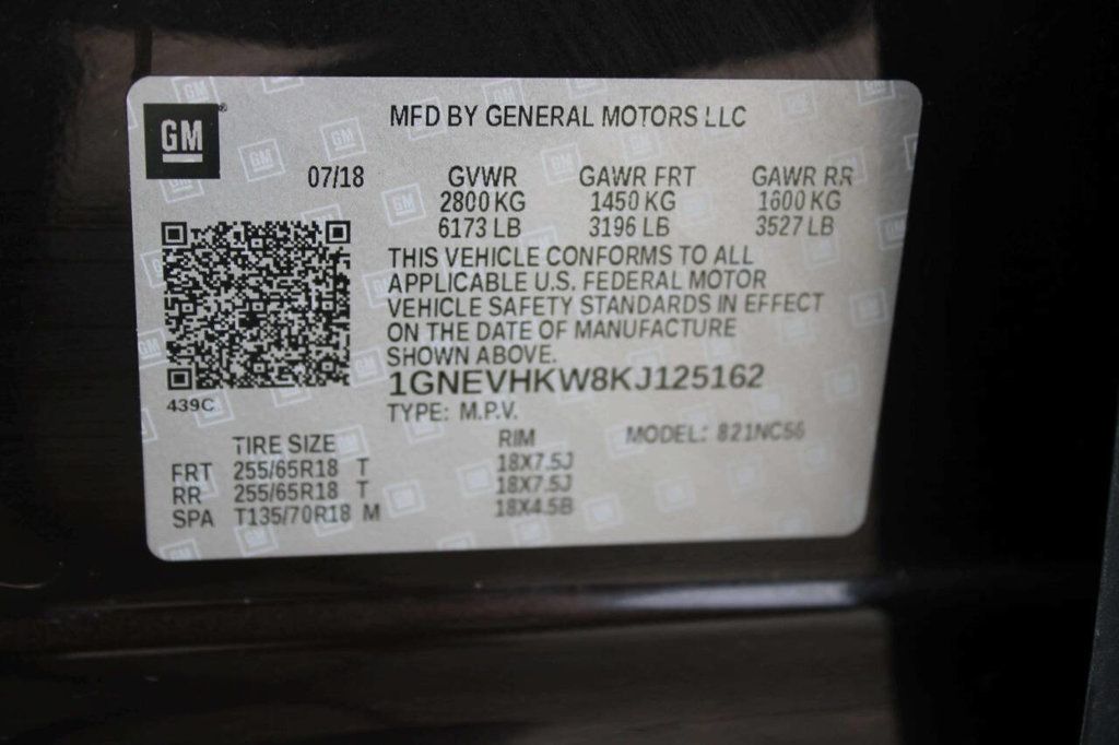 2019 Chevrolet Traverse AWD 4dr LT Leather w/3LT - 22928588 - 37