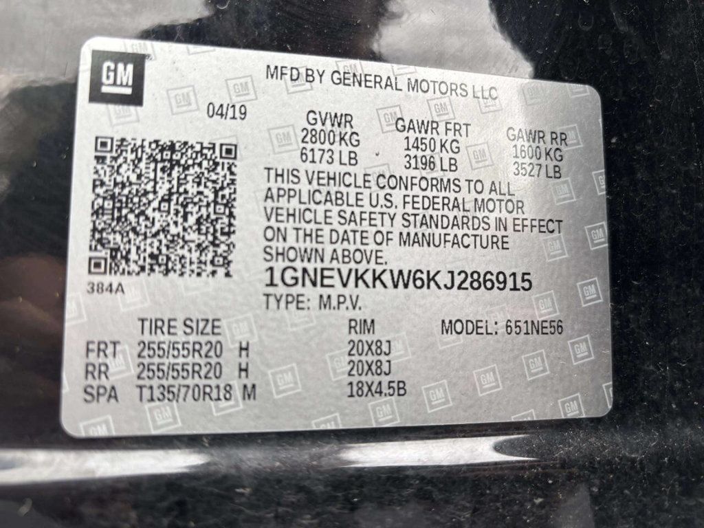 2019 Chevrolet Traverse AWD 4dr Premier w/1LZ - 22930543 - 35