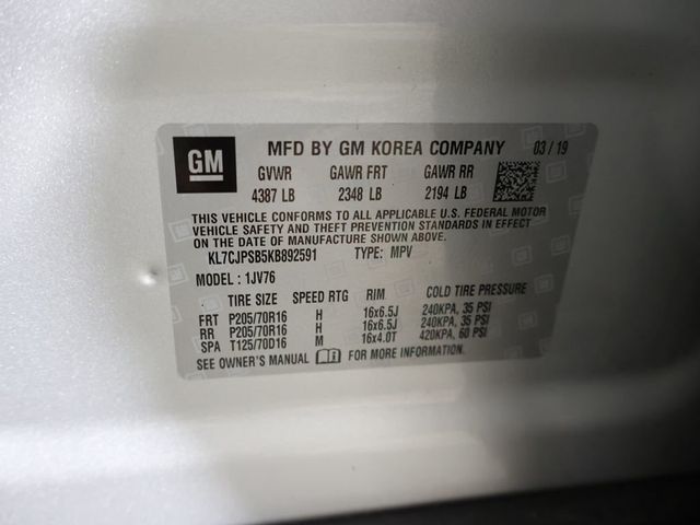 2019 Chevrolet Trax AWD 4dr LT - 23029979 - 43
