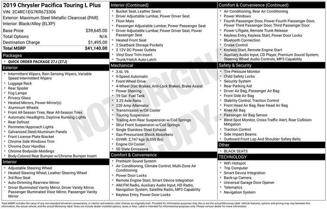 2019 Chrysler Pacifica Touring L Plus - 23050746 - 5