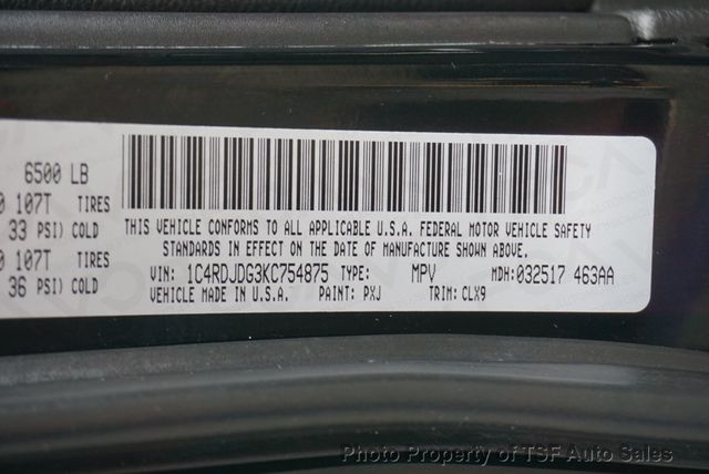 2019 Dodge Durango GT Plus AWD BLACKTOP PKG NAVI REAR CAM SUNROOF LEATHER 3RD SEAT  - 22949136 - 44