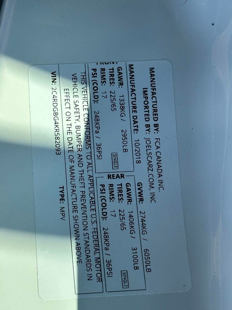 2019 Dodge Grand Caravan SE 4dr Mini Van - 22915522 - 16