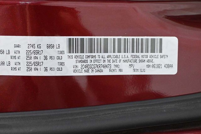 2019 Dodge Grand Caravan SXT Mobility Handicap Van - 23085262 - 32