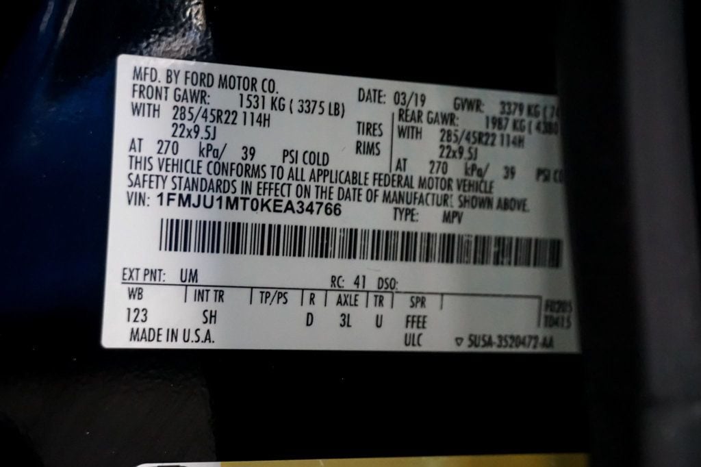 2019 Ford Expedition *Platinum 4x4* *Pano-Roof* *Nav-Camera* - 22948838 - 18