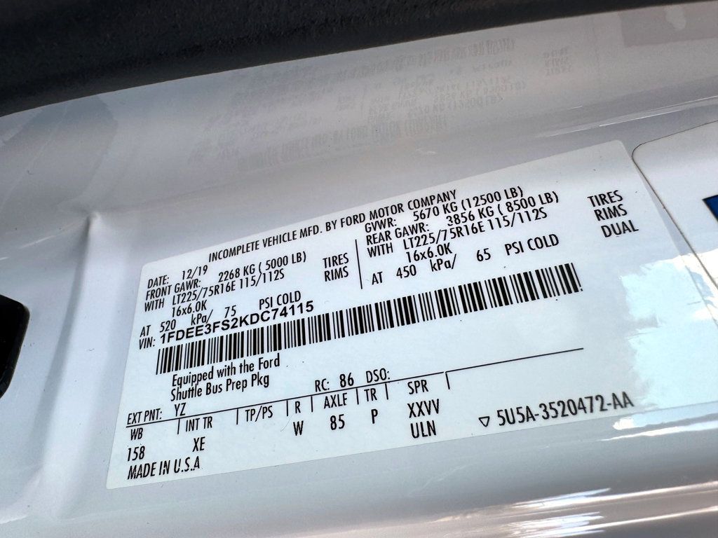 2019 Ford E-350 Cutaway Non-CDL Wheelchair Shuttle Bus For Adults Medical & Handicapped Transportation - 22925899 - 41