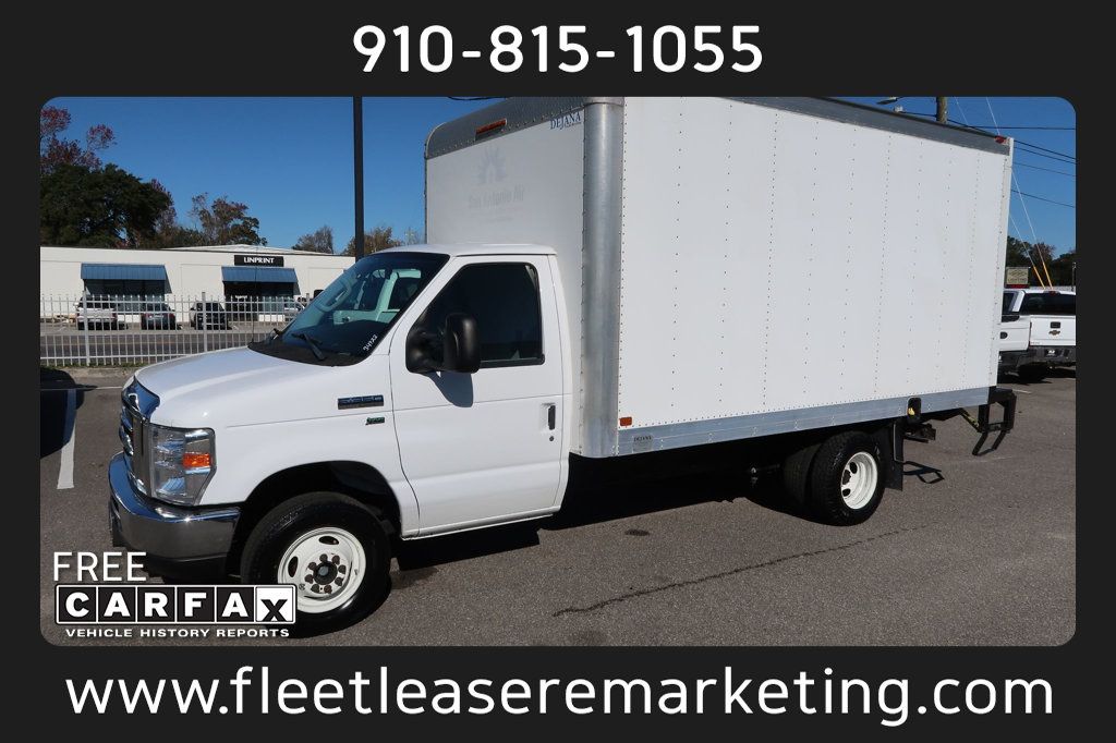 2019 Ford E-Series Cutaway E350 14' Box Truck Tuk Away Gate DRW - 22695094 - 0