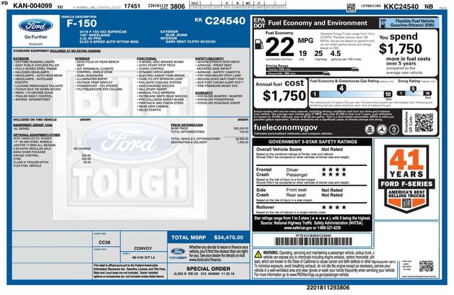 2019 Ford F150 Super Cab XL Pickup 4D 6 1/2 ft - 22924042 - 31
