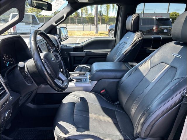 2019 Ford F150 SuperCrew Cab PLATINUM 4X4 NAV BACK UP CAM PANORAMIC ROOF CLEAN - 23078580 - 24