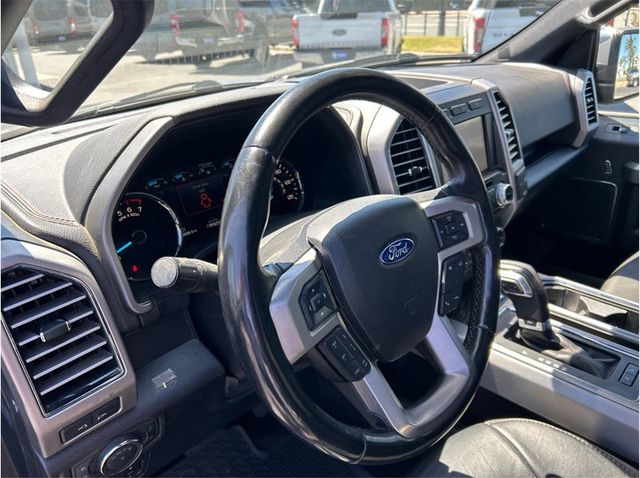 2019 Ford F150 SuperCrew Cab PLATINUM 4X4 NAV BACK UP CAM PANORAMIC ROOF CLEAN - 23078580 - 25