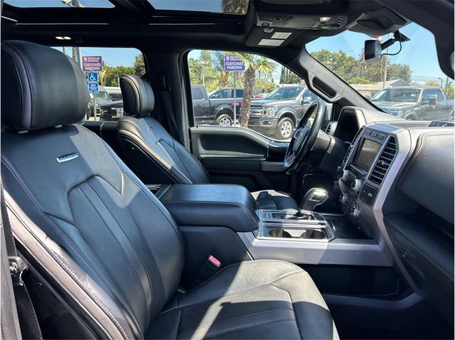 2019 Ford F150 SuperCrew Cab PLATINUM 4X4 NAV BACK UP CAM PANORAMIC ROOF CLEAN - 23078580 - 32