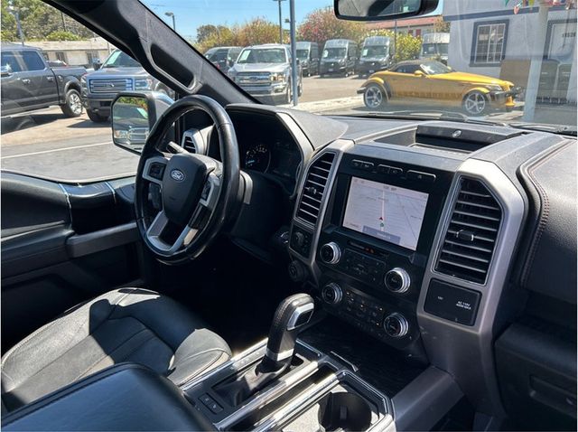 2019 Ford F150 SuperCrew Cab PLATINUM 4X4 NAV BACK UP CAM PANORAMIC ROOF CLEAN - 23078580 - 34