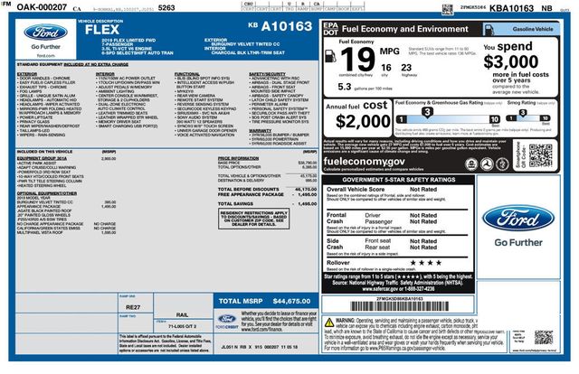 2019 Ford Flex Limited Appearance Package  - 23046304 - 7