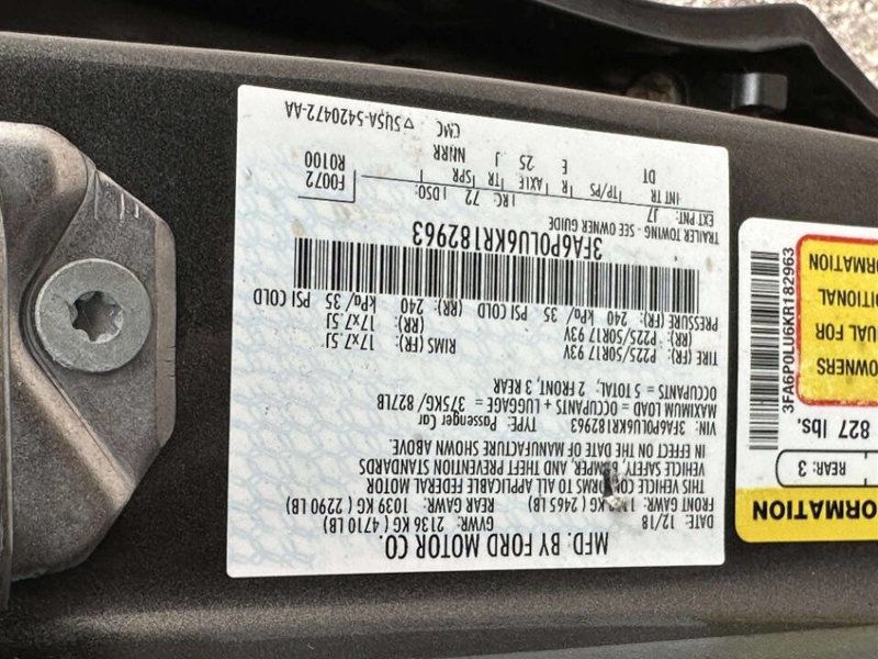 2019 Ford Fusion Hybrid SE FWD - 23025310 - 30
